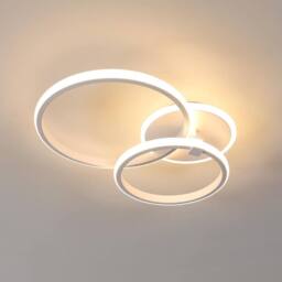 Goeco LED Ceiling Light 42 W Modern Round Ceiling Light 3000K for Bedroom in White - thumbnail 9