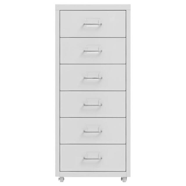 Berkfield Home Mobile File Cabinet Grey 28x41x69 cm Metal - Size: 28 x 41 x 69 cm - image 1