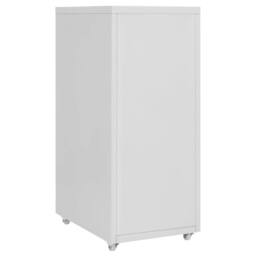 Berkfield Home Mobile File Cabinet Grey 28x41x69 cm Metal - Size: 28 x 41 x 69 cm - thumbnail 4