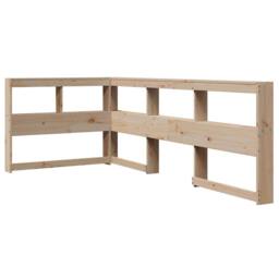 Berkfield Home Bookcase Bed without Mattress 75x190 cm Solid Wood Pine in Brown - thumbnail 6