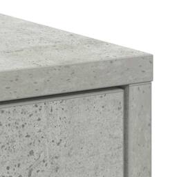 Berkfield Home Sideboard with Drawer Concrete Grey 80x34x76 cm Engineered Wood - Size: 80 x 34 x 76 cm - thumbnail 9