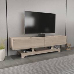 Decorotika Tera TV Stand TV Unit for TVs up to 72 inches in Light Grey - thumbnail 4