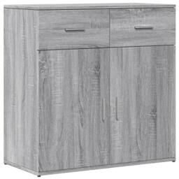 Berkfield Home Sideboard Grey Sonoma 79x38x80 cm Engineered Wood - Size: 79 x 38 x 80 cm - thumbnail 3