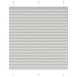 Berkfield Home Pleated Blind Light Grey 115x150 cm Fabric Width 114.4 cm Polyester - thumbnail 1