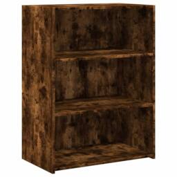 Berkfield Home Sideboard Smoked Oak 70x41x93 cm Engineered Wood in Brown - Size: 70 x 41 x 93 cm - thumbnail 1