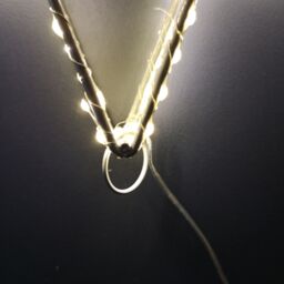 Samuel Alexander 38cm Light up Christmas Dewdrop Christmas Star Decoration with Warm White LEDs in Grey - thumbnail 5