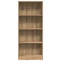 Berkfield Home Bookcase Artisian Oak 60x24x143 cm Engineered Wood in Brown - Size: 60 x 24 x 143 cm - thumbnail 4