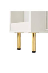 Living and Home Golden Accent Multifunctional Storage Shoe Cabinet in White - thumbnail 7