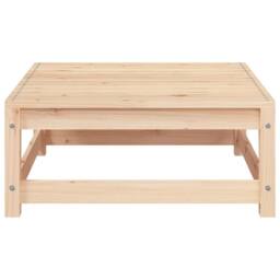 Berkfield Home Garden Sofa Armless with Footstool Solid Wood Pine in Natural - thumbnail 8