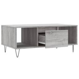 Berkfield Home Coffee Table Grey Sonoma 90x50x36.5 cm Engineered Wood - thumbnail 6