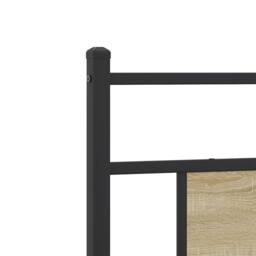 Berkfield Home Bed Frame without Mattress Sonoma Oak 80x200 cm Engineered Wood in Light Oak - thumbnail 9