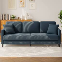 Dprodo Modern 210CM Teddy 3-Seater Sofa in Blue - thumbnail 8