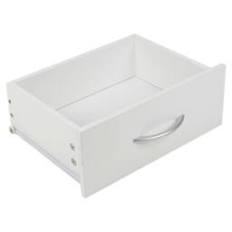 SPETLEK Wooden Bedside Cabinet 1 Drawer Compact Nightstand Side in White - thumbnail 3