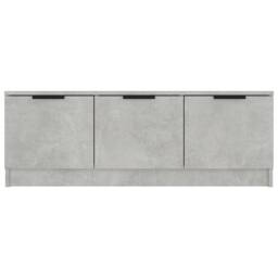 Berkfield Home TV Cabinet Concrete Grey 102x35x36.5 cm Engineered Wood - thumbnail 6