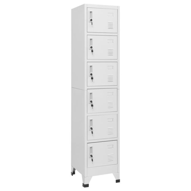 Berkfield Home Locker Cabinet Light Grey 38x40x180 cm Steel - Size: 38 x 40 x 180 cm - image 1