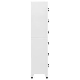 Berkfield Home Locker Cabinet Light Grey 38x40x180 cm Steel - Size: 38 x 40 x 180 cm - thumbnail 3