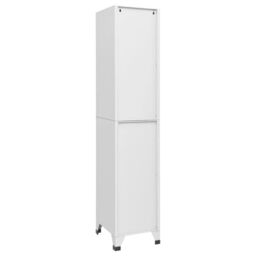Berkfield Home Locker Cabinet Light Grey 38x40x180 cm Steel - Size: 38 x 40 x 180 cm - thumbnail 4