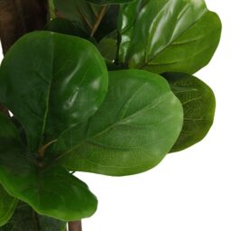 Berkfield Home Artificial Fiddle Leaf Fig Tree 180 Leaves 150 cm Green - thumbnail 3