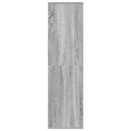 Berkfield Home Decorative Book Cabinet Grey Sonoma 34x31x112 cm Engineered Wood - Size: 34 x 31 x 112 cm - thumbnail 5