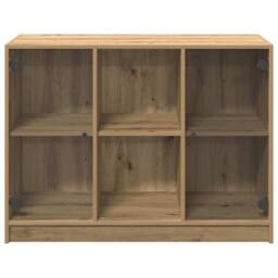 Berkfield Home Sideboard Artisian Oak 102x37x75.5 cm Engineered Wood in Brown - thumbnail 5