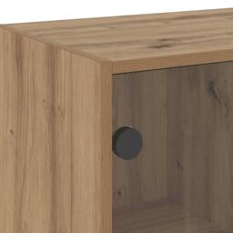 Berkfield Home Sideboard Artisian Oak 102x37x75.5 cm Engineered Wood in Brown - thumbnail 8