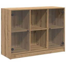 Berkfield Home Sideboard Artisian Oak 102x37x75.5 cm Engineered Wood in Brown - thumbnail 3