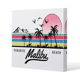Benjamin Tate Design Malibu (Canvas Print) / 61 x 61 x 4cm in Natural - Size: 61 x 61 x 4 cm - thumbnail 1