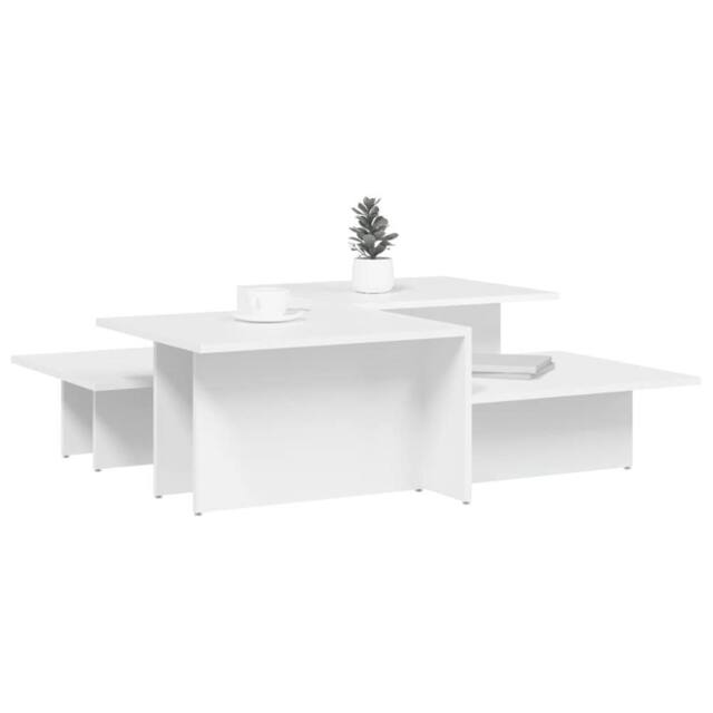 Berkfield Home Decorative Coffee Tables 2 pcs White Engineered Wood - image 1