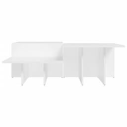 Berkfield Home Decorative Coffee Tables 2 pcs White Engineered Wood - thumbnail 5