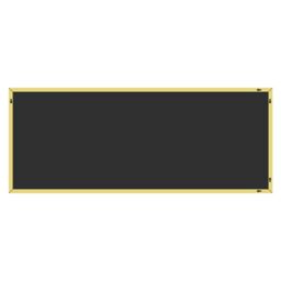 Agenzia 14 Modern Gold Metal Rectangle Frame Leaner Mirror 200cm x 100cm - Size: XL - thumbnail 3