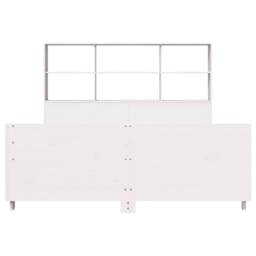 Berkfield Home Full Bed Frame without Mattress White 160x200 cm Solid Wood Pine - thumbnail 4