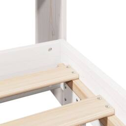 Berkfield Home Full Bed Frame without Mattress White 160x200 cm Solid Wood Pine - thumbnail 9