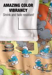 The Smurfs Smurf Village Silky Touch Super Soft Throw Blanket 152 X 127 cm in White - thumbnail 4