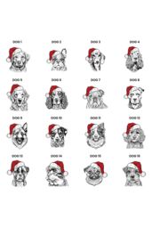 Personalised Memento Company Personalised Dog Breed Christmas Stocking in Grey - thumbnail 3
