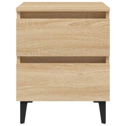 Berkfield Home Bed Cabinets 2 pcs Sonoma Oak 40x35x50 cm Engineered Wood in Brown - Size: 40 x 35 x 50 cm - thumbnail 4