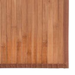 Berkfield Home Rug Square Natural100x100 cm Bamboo in Brown - Size: Medium - thumbnail 6