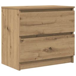 Berkfield Home TV Cabinet Artisan Oak 60x35x54 cm Engineered Wood in Brown - Size: 60 x 35 x 54 cm - thumbnail 2