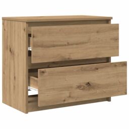 Berkfield Home TV Cabinet Artisan Oak 60x35x54 cm Engineered Wood in Brown - Size: 60 x 35 x 54 cm - thumbnail 5