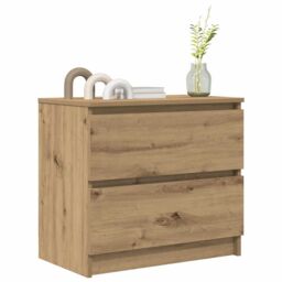 Berkfield Home TV Cabinet Artisan Oak 60x35x54 cm Engineered Wood in Brown - Size: 60 x 35 x 54 cm - thumbnail 4