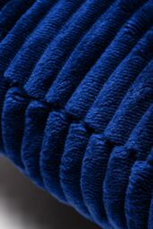 BHS Luxury Ribbon Velvet Cushion in Navy - Size: 45 cm x 45 cm - thumbnail 3