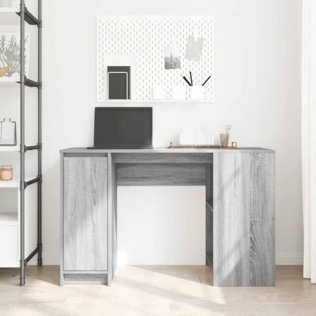 Berkfield Home Durable Desk Grey Sonoma 120x42x76 cm Engineered Wood - Size: 120 x 42 x 76 cm - image 1