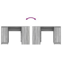 Berkfield Home Durable Desk Grey Sonoma 120x42x76 cm Engineered Wood - Size: 120 x 42 x 76 cm - thumbnail 9