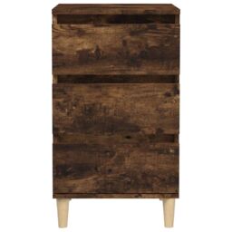 Berkfield Home Bedside Cabinet Smoked Oak 40x35x70 cm Engineered Wood in Brown - Size: 40 x 35 x 70 cm - thumbnail 6