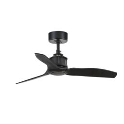 Netlighting Just Fan Matt black ceiling fan with DC motor 3 Blades 81cm - thumbnail 1