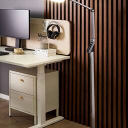 Wyld and Coco LED Floor Lamp 170cm Dark Grey Dimmable Adjustable Colour Temperature - thumbnail 1