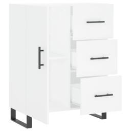 Berkfield Home Sideboard White 69.5x34x90 cm Engineered Wood - thumbnail 6