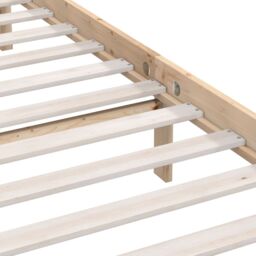 Berkfield Home Bed Frame Solid Wood Pine 180x200 cm Super King Size in Brown - thumbnail 6