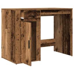 Berkfield Home Desk Old Wood 100x49x75 cm Engineered Wood in Brown - Size: 100 x 49 x 75 cm - thumbnail 4