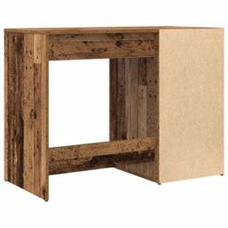 Berkfield Home Desk Old Wood 100x49x75 cm Engineered Wood in Brown - Size: 100 x 49 x 75 cm - thumbnail 7
