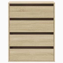 Berkfield Home Classic Corner Chest of Drawers Sonoma Oak 60x41x76 cm Engineered Wood in Light Brown - Size: 60 x 41 x 76 cm - thumbnail 4